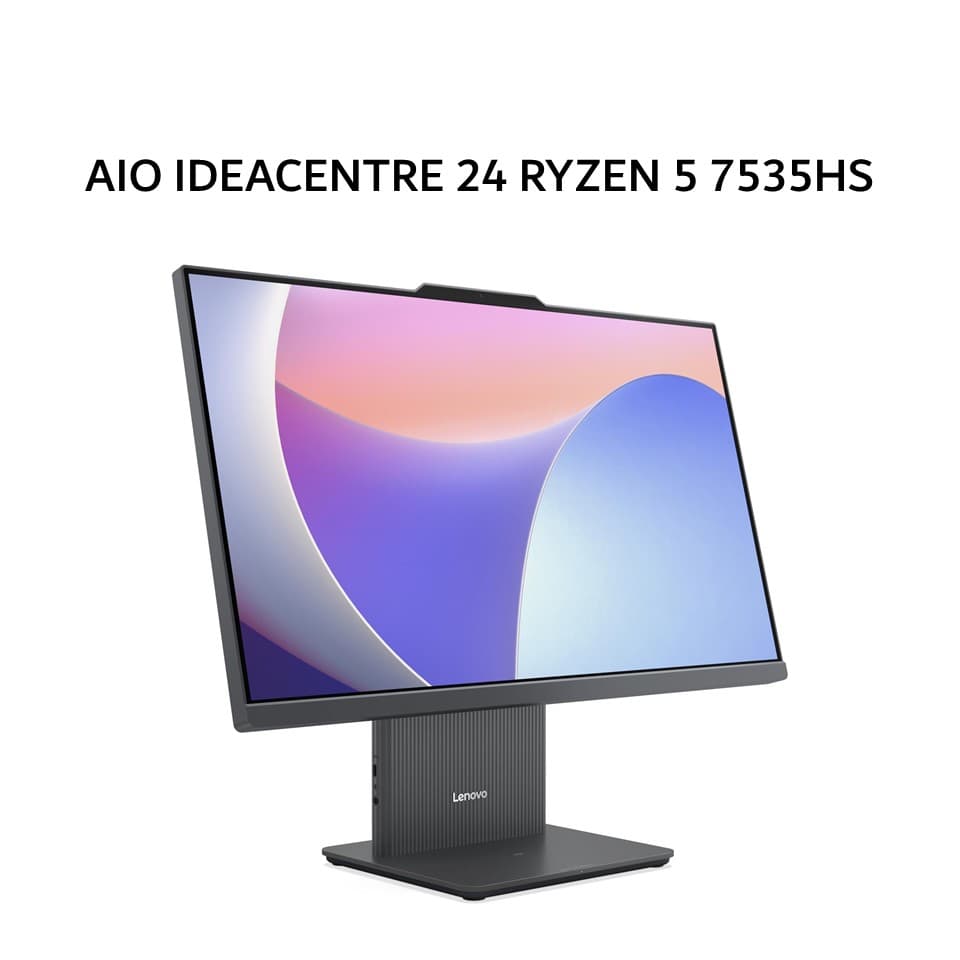 LENOVO AIO IDEACENTRE 24 RYZEN 5 7535HS 8GB 512GB W11+OHS 23.8FHD IPS 1Y LUNA GRY -88ID