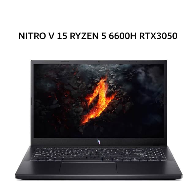 ACER NITRO V 15 RYZEN 5 6600H RTX3050 6GB/ 8GB 512GB W11+OHS 15.6FHD 165HZ 2Y+ADP BLK -41.R99D