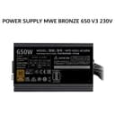 COOLER MASTER PSU POWER SUPPLY MWE BRONZE 650 V3 230V 650W (80+ BRONZE) ATX 3.1 BLACK 5X - Image 1