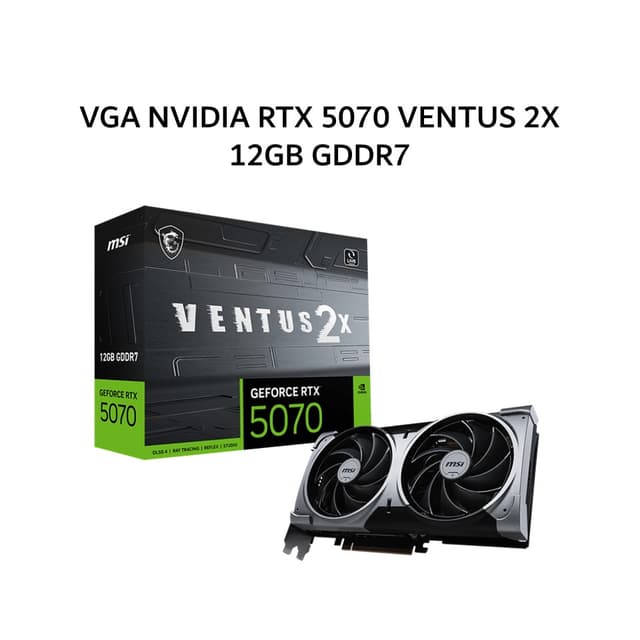 MSI VGA NVIDIA GEFORCE RTX 5070 VENTUS 2X 12GB GDDR7 OC 3Y