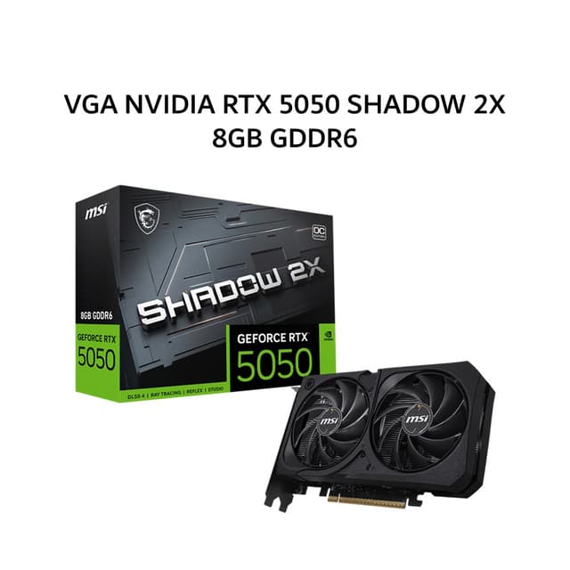 MSI VGA NVIDIA GEFORCE RTX 5050 SHADOW 2X 8GB GDDR6 OC 3Y