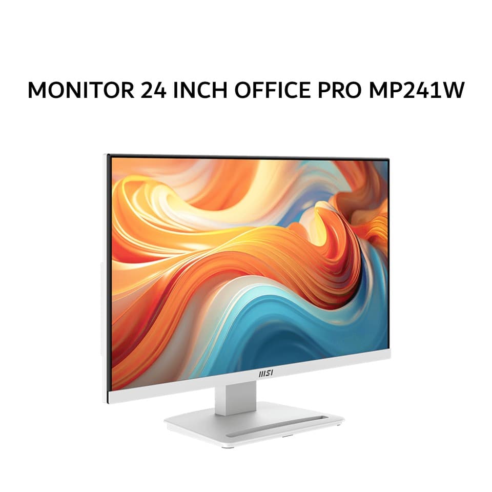 MSI MONITOR 24 INCH OFFICE PRO MP241W E14V VA FHD 1080P 1MS 144HZ HDR READY WHITE 3Y