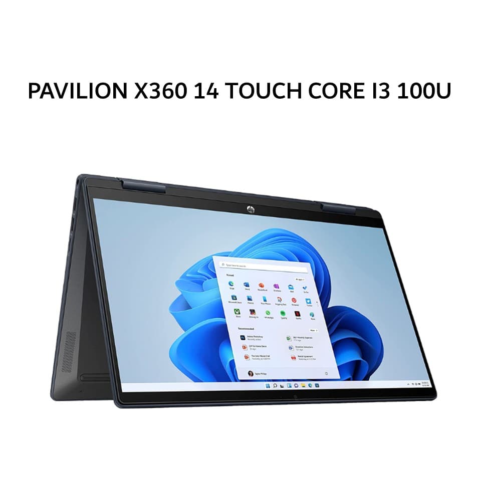 HP PAVILION X360 14 TOUCH CORE I3 100U 8GB 512GB W11+OHS 14.0FHD IPS BLIT PEN 2Y+2ADP BLU -EK2051TU