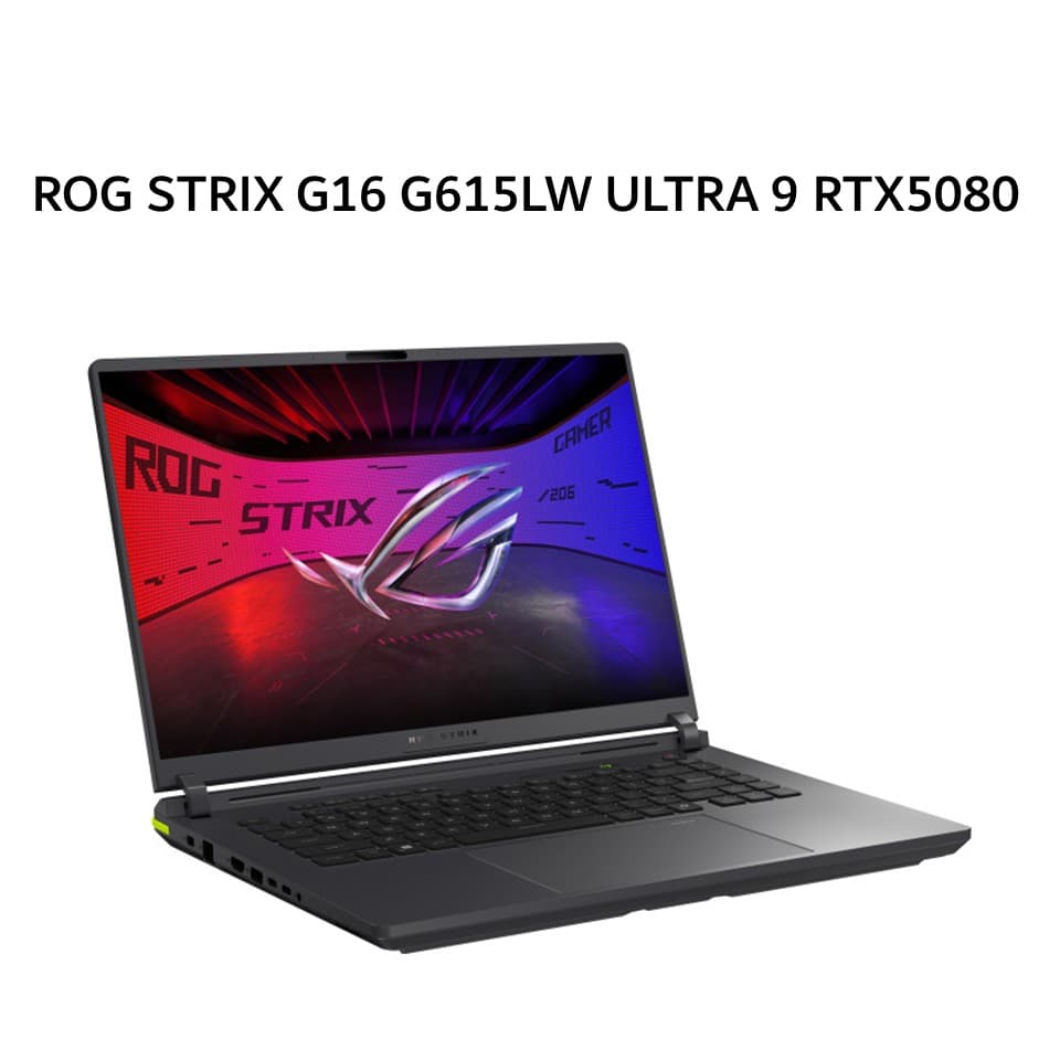 ASUS ROG STRIX G16 G615LW ULTRA 9 275HX RTX5080 16GB/ 32GB 2TB W11+OHS+M365B 16.0WQXGA 240HZ (BOX MOU) BLK -I9N58C6R-HM