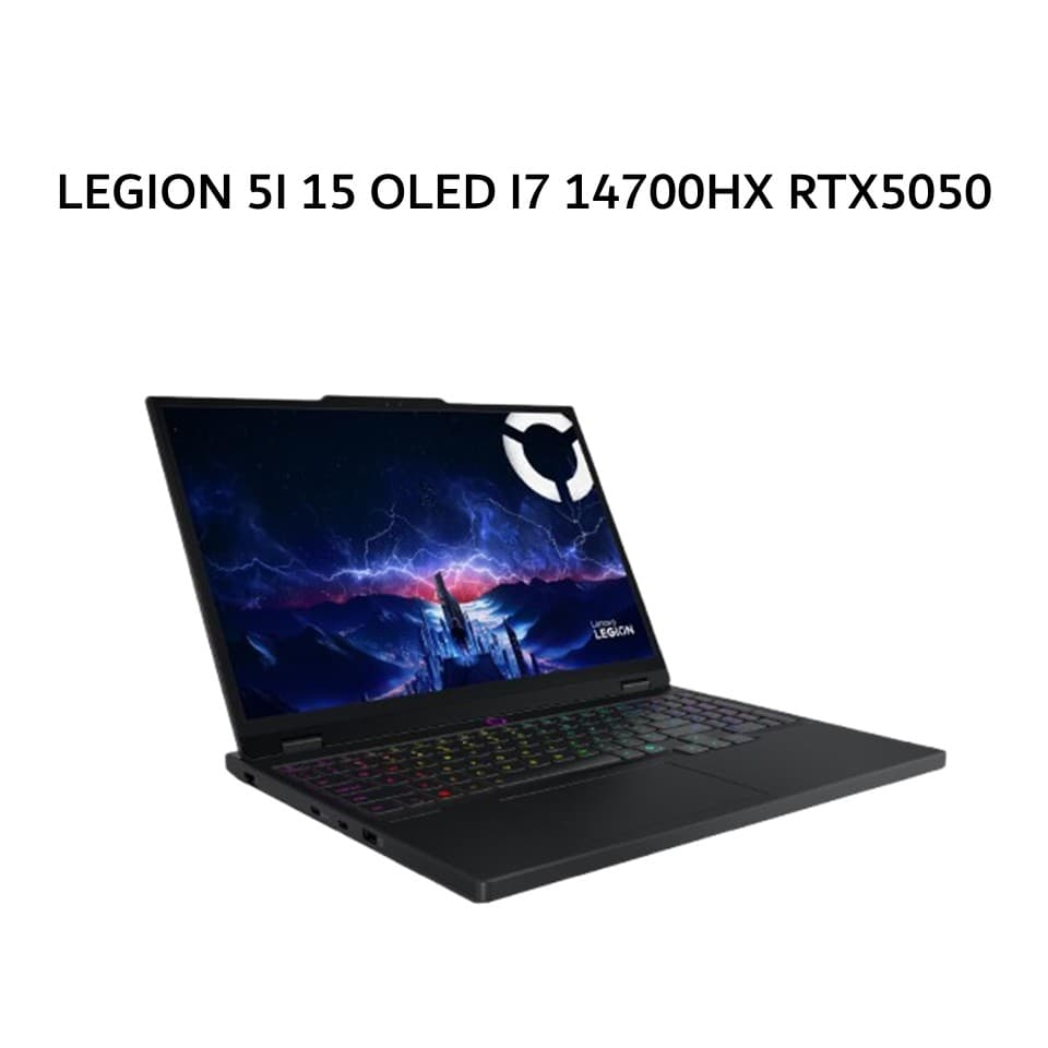 LENOVO LEGION 5I 15 OLED I7 14700HX RTX5050 8GB/ 24GB 512GB W11+OHS+M365B 15.1WQXGA 165HZ 24ZRGB 3Y+3ADP GRY -4RID