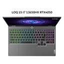 LENOVO LOQ 15 I7 13650HX RTX4050 6GB/ 12GB 512GB W11+OHS+M365B 15.6FHD 144HZ 100SRGB 4ZRGB 2Y PREM+2ADP GRY -6PID - Image 1