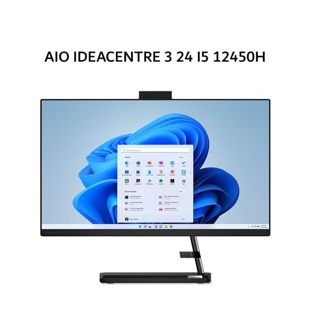 LENOVO AIO IDEACENTRE 3 24 I5 12450H 8GB 512GB W11+OHS 23.8FHD IPS BLK -KXID