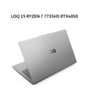 LENOVO LOQ 15 RYZEN 7 7735HS RTX4050 6GB/ 16GB 512GB W11+OHS+M365B 15.6FHD 144HZ 100SRGB BLIT 2Y PREM+2ADP LUNA GRY -1BID - Image 1