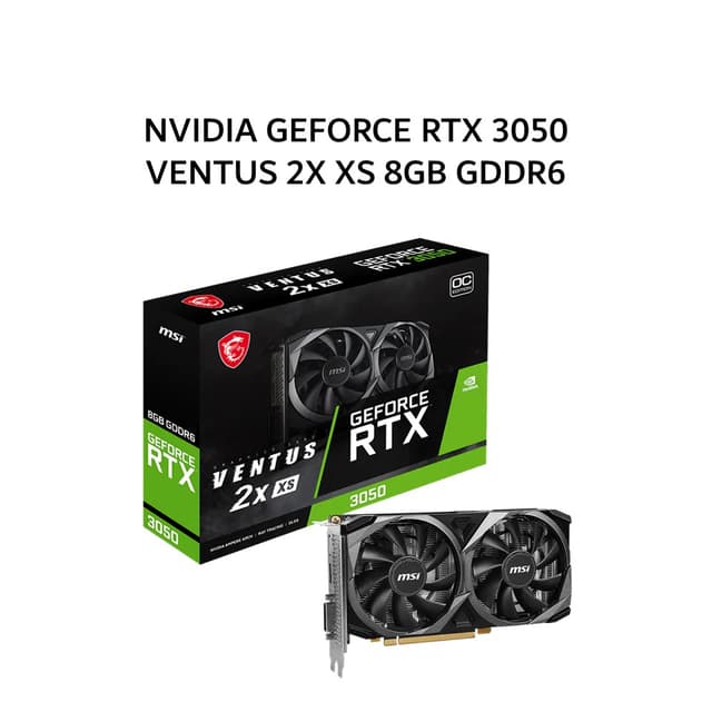 MSI VGA NVIDIA GEFORCE RTX 3050 VENTUS 2X XS 8GB GDDR6 OC 3Y