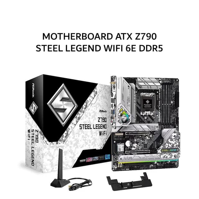 ASROCK MOTHERBOARD ATX Z790 STEEL LEGEND WIFI 6E DDR5 LGA1700 /INTEL 3Y