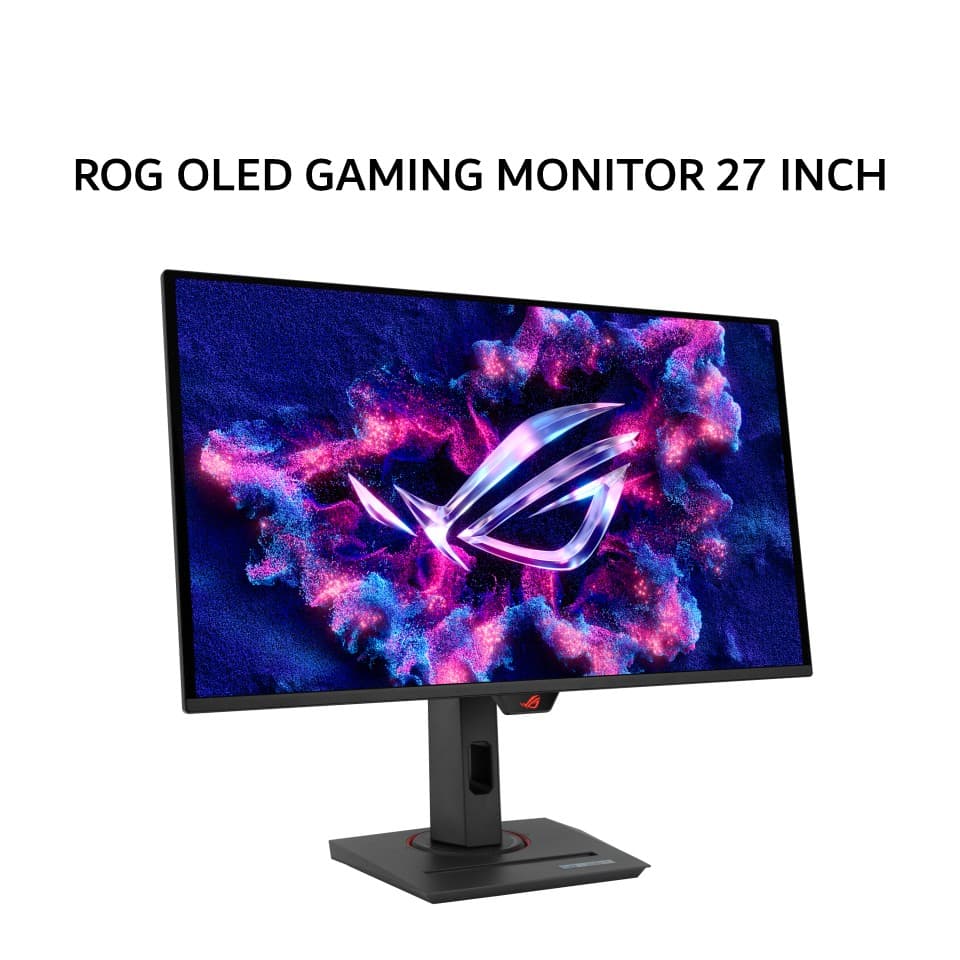 ASUS OLED GAMING MONITOR 27 INCH ROG STRIX OLED XG27UCDMG QD-OLED 4K 2160P 0.03MS 240HZ HDR10 DELTA E2 ERGONOMIC USB-C 3Y