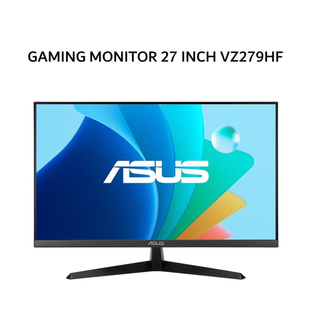 ASUS GAMING MONITOR 27 INCH VZ279HF IPS FHD 1080P 1MS 100HZ EYE CARE BLACK 3Y
