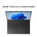 ACER ASPIRE 7 PRO A715 I5 13420H RTX3050 6GB/ 16GB 512GB W11+OHS+M365B 15.6FHD 144HZ BLK -59G.516G - Image 1