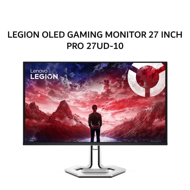 LENOVO LEGION OLED GAMING MONITOR 27 INCH PRO 27UD-10 UHD 4K 2160P 0.03MS 240HZ ERGONOMIC USB-C WHITE 3Y