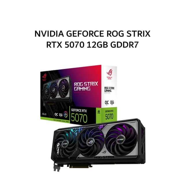 ASUS VGA NVIDIA GEFORCE ROG STRIX RTX 5070 12GB GDDR7 OC 3Y