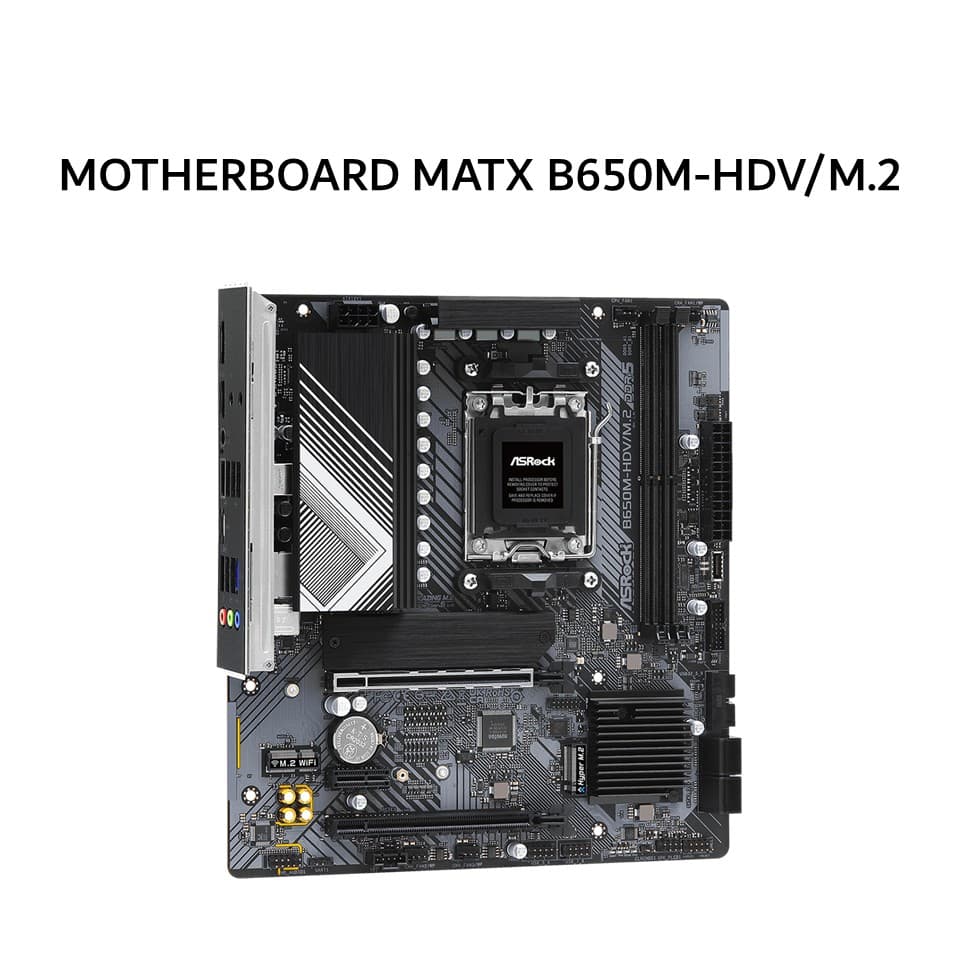 ASROCK MOTHERBOARD MATX B650M-HDV/M.2 DDR5 AM5 /AMD 3Y