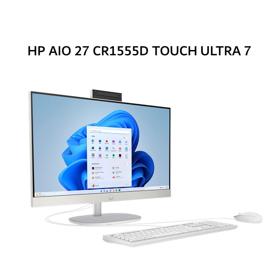 HP AIO 27 CR1555D TOUCH ULTRA 7 155U 16GB 1TB IRISXE W11+OHS+M365 27.0FHD IPS WHT