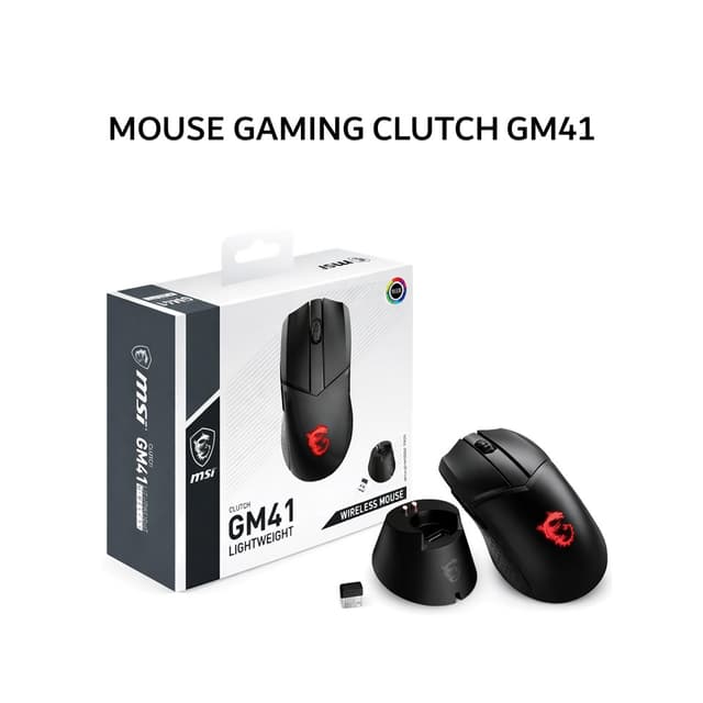 MSI MOUSE GAMING CLUTCH GM41 LIGHTWEIGHT WIRELESS