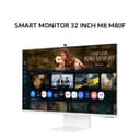 SAMSUNG SMART MONITOR 32 INCH M8 M80F VA UHD 4K 2160P 4MS 60HZ HDR10/HRD10+ CERTIFIED ERGONOMIC + SPEAKER 3Y - Image 2