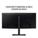 SAMSUNG VIEWVINITY MONITOR 34 INCH CURVED S6 S65UC VA ULTRA WQHD 1440P 5MS 100HZ USB-C LAN HDR10 BLACK SPEAKER 1Y PART + 3Y SERVICE - Image 2