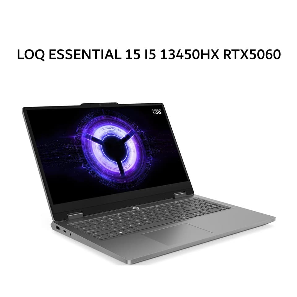 LENOVO LOQ ESSENTIAL 15 I5 13450HX RTX5060 8GB/ 16GB 512GB W11+OHS+M365B 15.6FHD 144HZ 100SRGB BLIT 2Y PREM+2ADP GRY -3DID