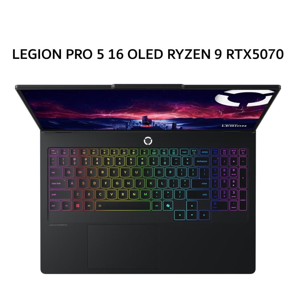LENOVO LEGION PRO 5 16 OLED RYZEN 9 9955HX RTX5070 8GB/ 32GB 1TB W11+OHS+M365B 16.0WQXGA 165HZ 24ZRGB 3Y+3ADP BLK -2FID