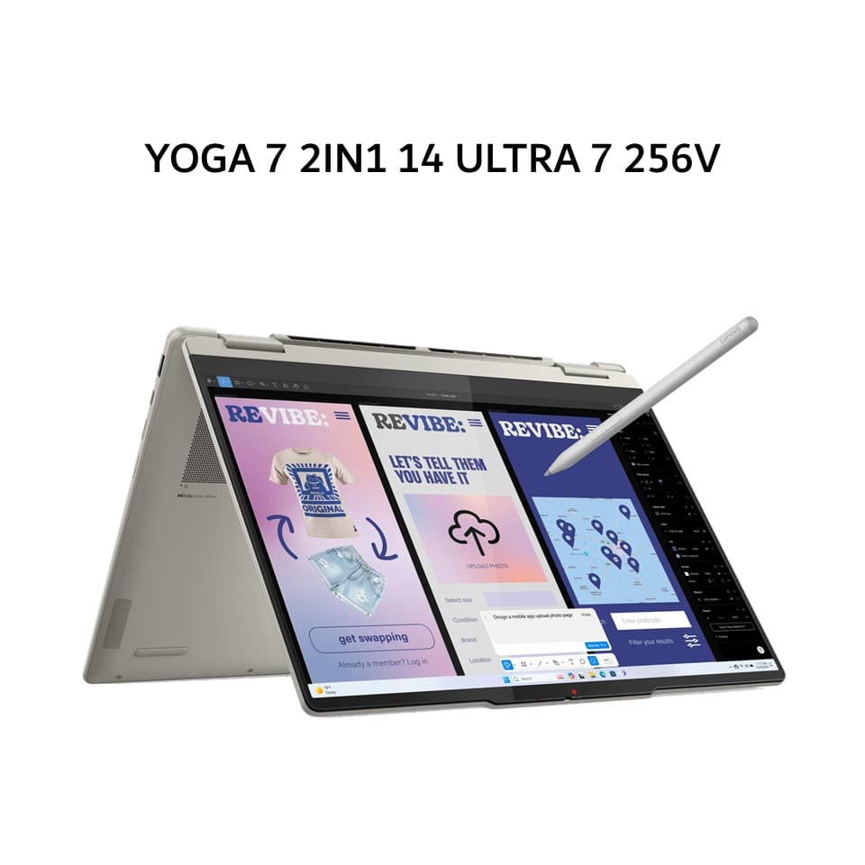 LENOVO YOGA 7 2IN1 14 ULTRA 7 256V 16GB 1TB W11+OHS+M365B 14.0 2.8K OLED 120HZ PEN 3Y PREM+3ADP SEASHELL -7DID