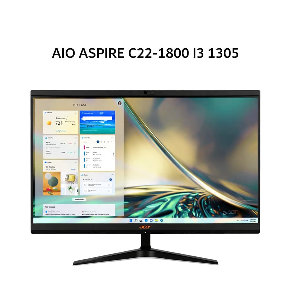 ACER AIO ASPIRE C22-1800 I3 1305 8GB 512GB W11+OHS 21.5FHD 3Y