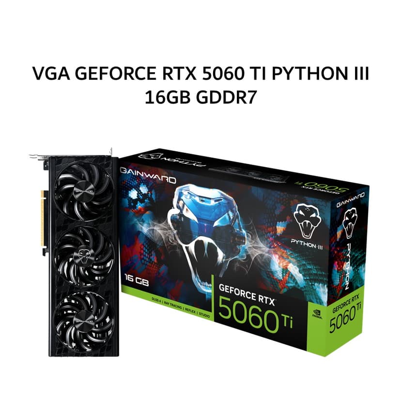 GAINWARD VGA GEFORCE RTX 5060 TI PYTHON III 16GB GDDR7 3Y