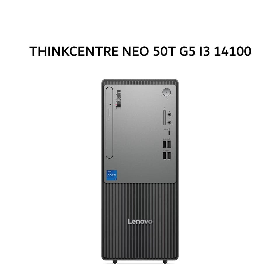 LENOVO THINKCENTRE NEO 50T G5 I3 14100 8GB 512GB W11+OHS 3Y BLK  + MONITOR 21.5