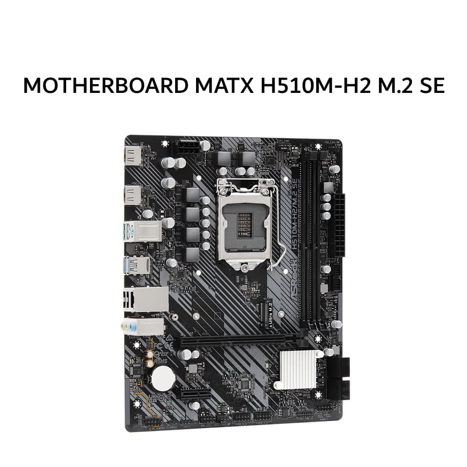 ASROCK MOTHERBOARD MATX H510M-H2 M.2 SE DDR4 LGA1200 /INTEL 3Y