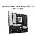 ASROCK MOTHERBOARD MATX B650M PRO X3D WIFI 6E DDR5 AM5 /AMD 3Y - Image 1