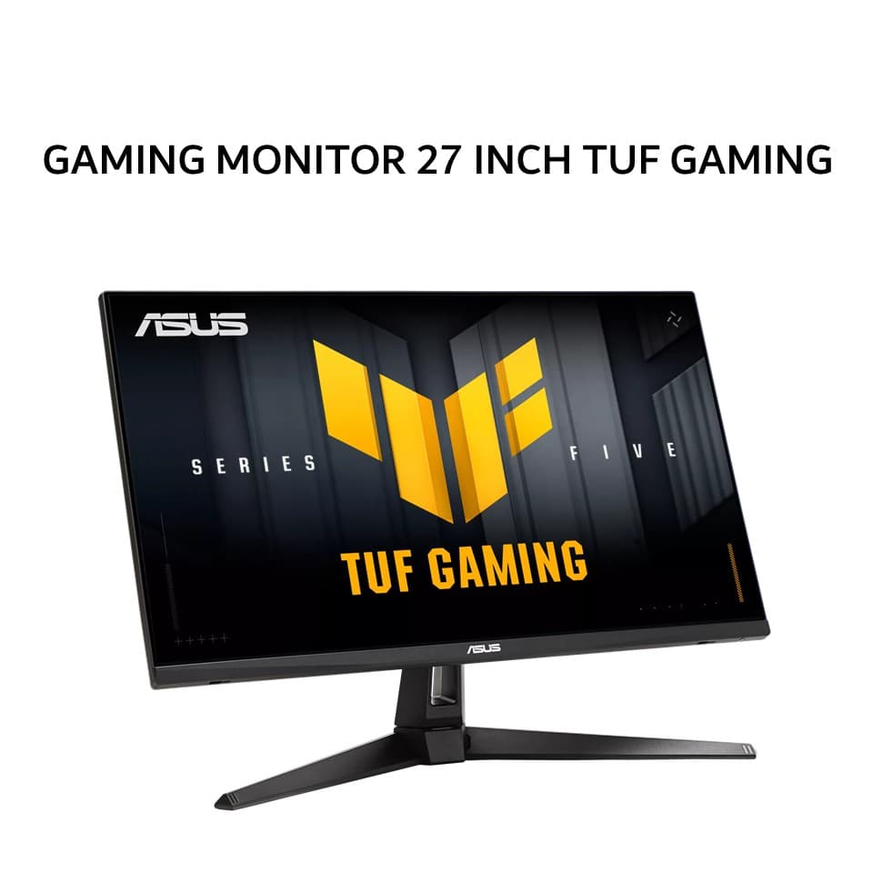 ASUS GAMING MONITOR 27 INCH TUF GAMING VG27AQ5A FAST IPS QHD 1440P 0.3MS 210HZ HDR10 TILT STEREO SPEAKER 3Y