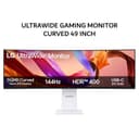 LG ULTRAWIDE GAMING MONITOR CURVED 49 INCH 49U950A-W NANO IPS 3800R DUAL QHD 2K 1440P 5MS 144HZ HDR400 USB-C SPEAKER WHITE 3Y - Variant 1