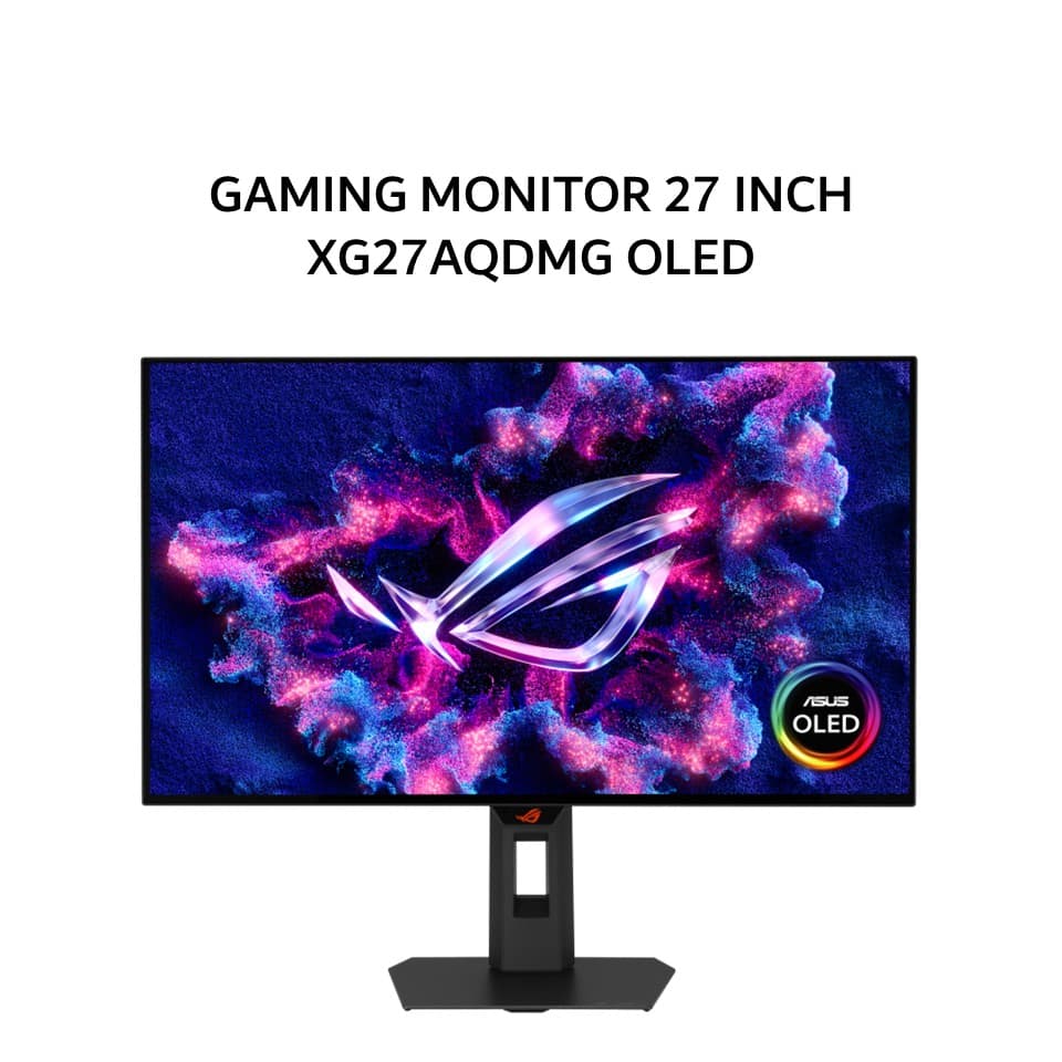 ASUS OLED GAMING MONITOR 27 INCH XG27AQDMG OLED QHD 2K 1440P 0.03MS 240HZ HDR10 ERGONOMIC 3Y