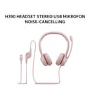 LOGITECH H390 HEADSET STEREO USB MIKROFON NOISE-CANCELLING - ROSE - Image 1