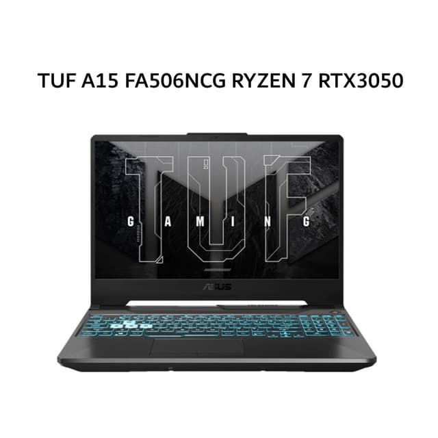 ASUS TUF A15 FA506NCG RYZEN 7 7445HS RTX3050 4GB/ 16GB 512GB W11+OHS+M365B 15.6FHD IPS BLK -R735B6T-HM