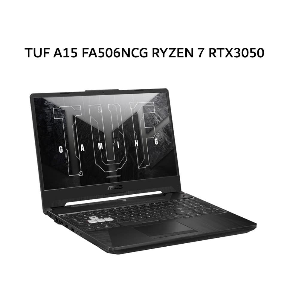 ASUS TUF A15 FA506NCG RYZEN 7 7445HS RTX3050 4GB/ 16GB 512GB W11+OHS+M365B 15.6FHD IPS BLK -R735B6T-HM