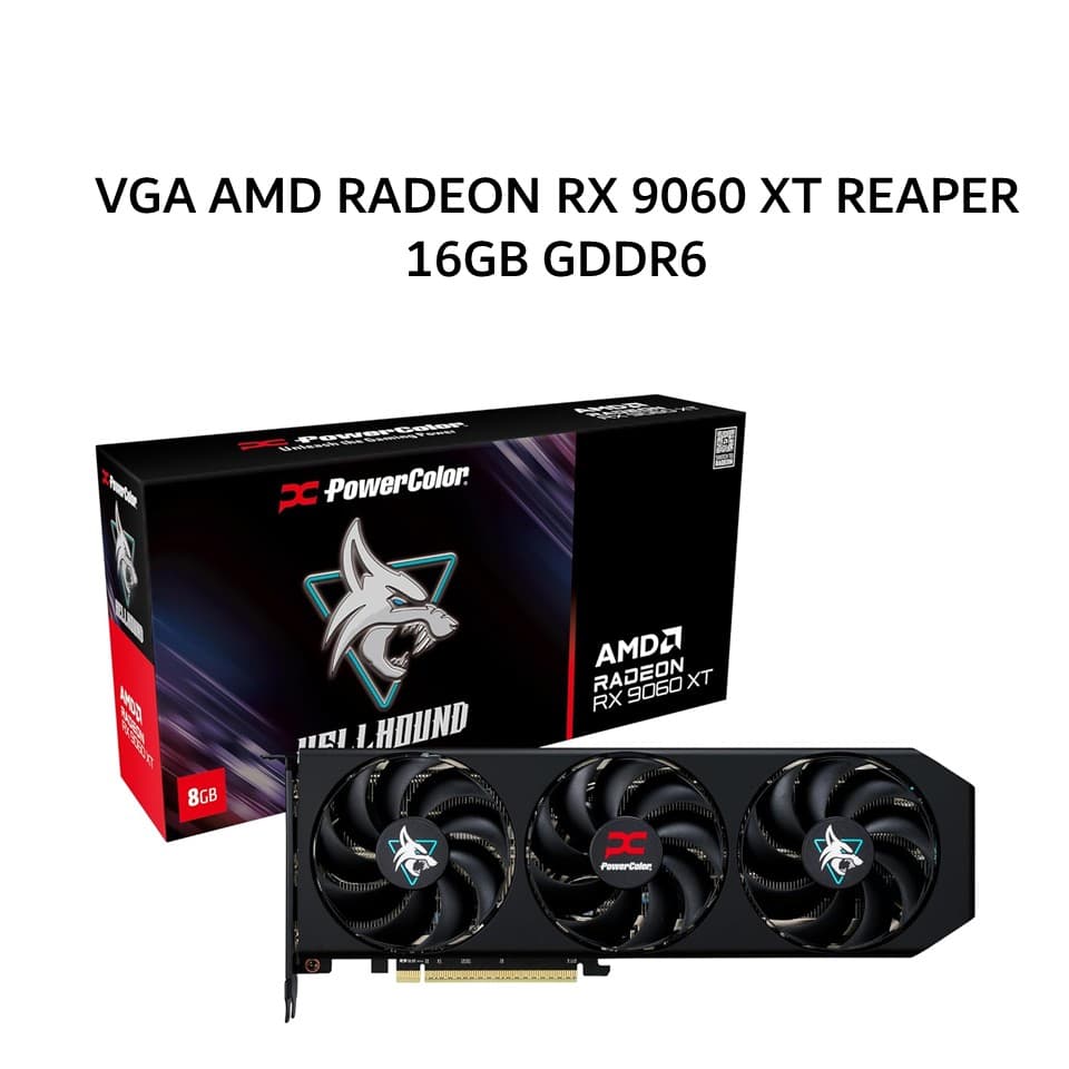POWERCOLOR VGA AMD RADEON RX 9060 XT REAPER 16GB GDDR6 2Y
