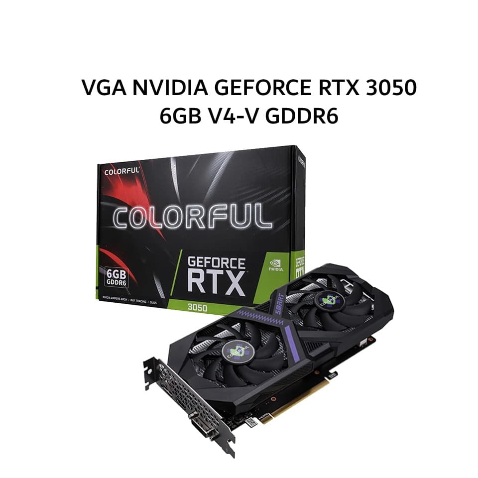 COLORFUL VGA NVIDIA GEFORCE RTX 3050 6GB V4-V GDDR6 3Y