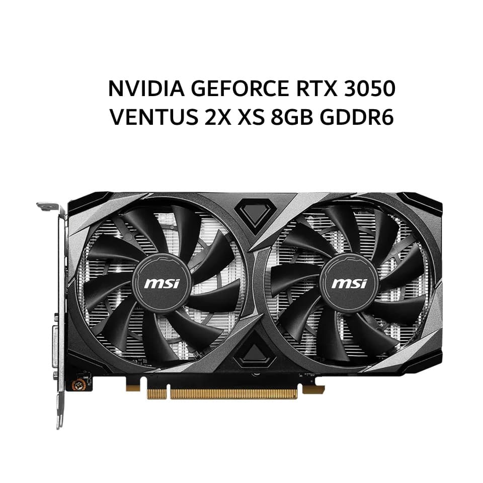 MSI VGA NVIDIA GEFORCE RTX 3050 VENTUS 2X XS 8GB GDDR6 OC 3Y
