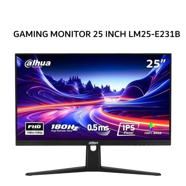 DAHUA GAMING MONITOR 25 INCH LM25-E231B IPS FHD 1080P 0.5MS 180HZ 3Y