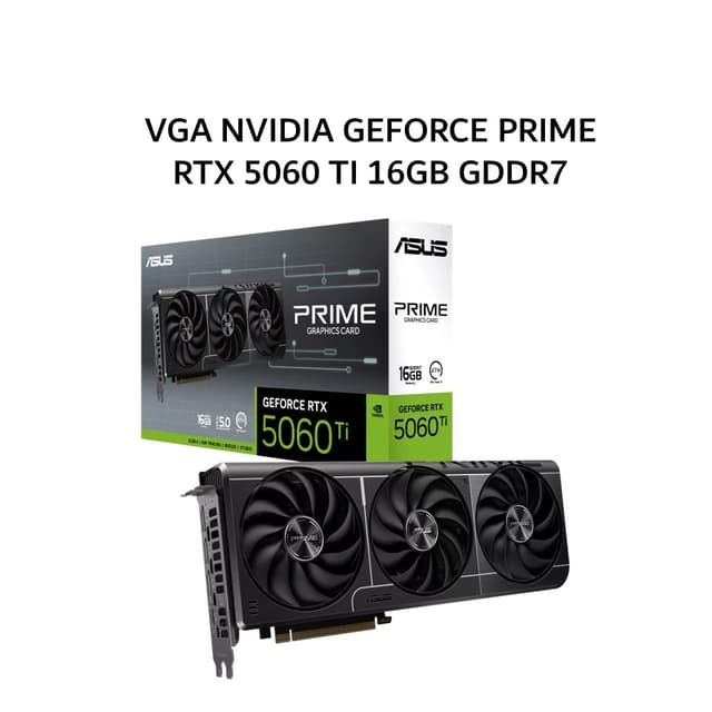 ASUS VGA NVIDIA GEFORCE PRIME RTX 5060 TI 16GB GDDR7 OC 3Y
