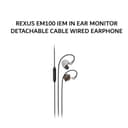 REXUS EM100 / EM-100 IEM IN EAR MONITOR DETACHABLE CABLE WIRED EARPHONE HEADSET DYNAMIC DRIVER - SILVER - Variant 1