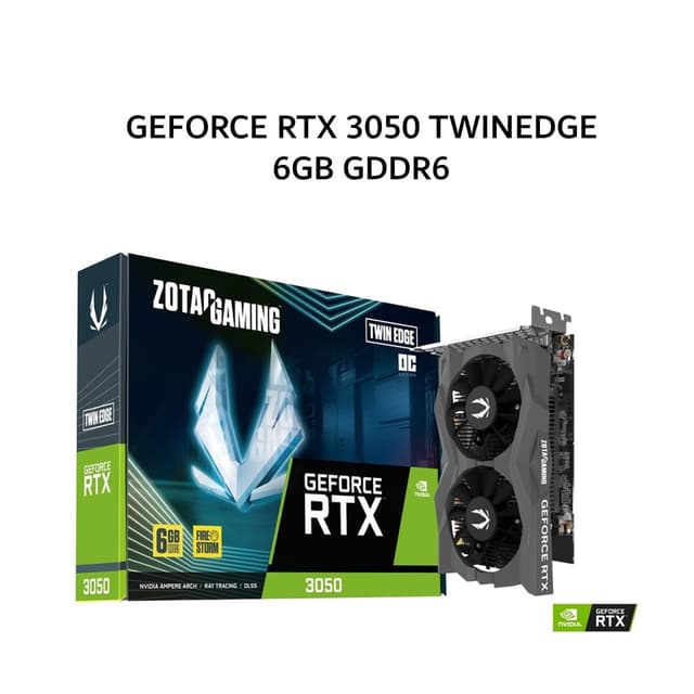 ZOTAC VGA GEFORCE RTX 3050 TWINEDGE OC 6GB GDDR6 3Y