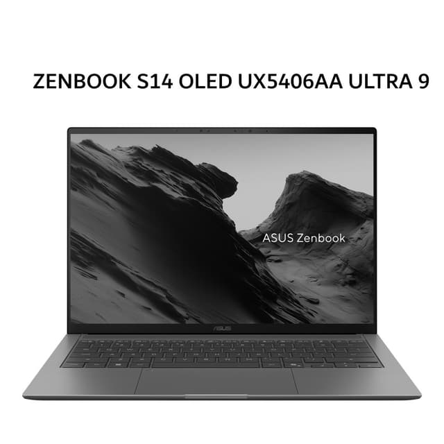 ASUS ZENBOOK S14 OLED 3K UX5406AA ULTRA 9 386H 32GB 1TB W11+OHS+M365B 14.0 3K 120HZ 3Y+ADP GRY -OLEDS9311TM