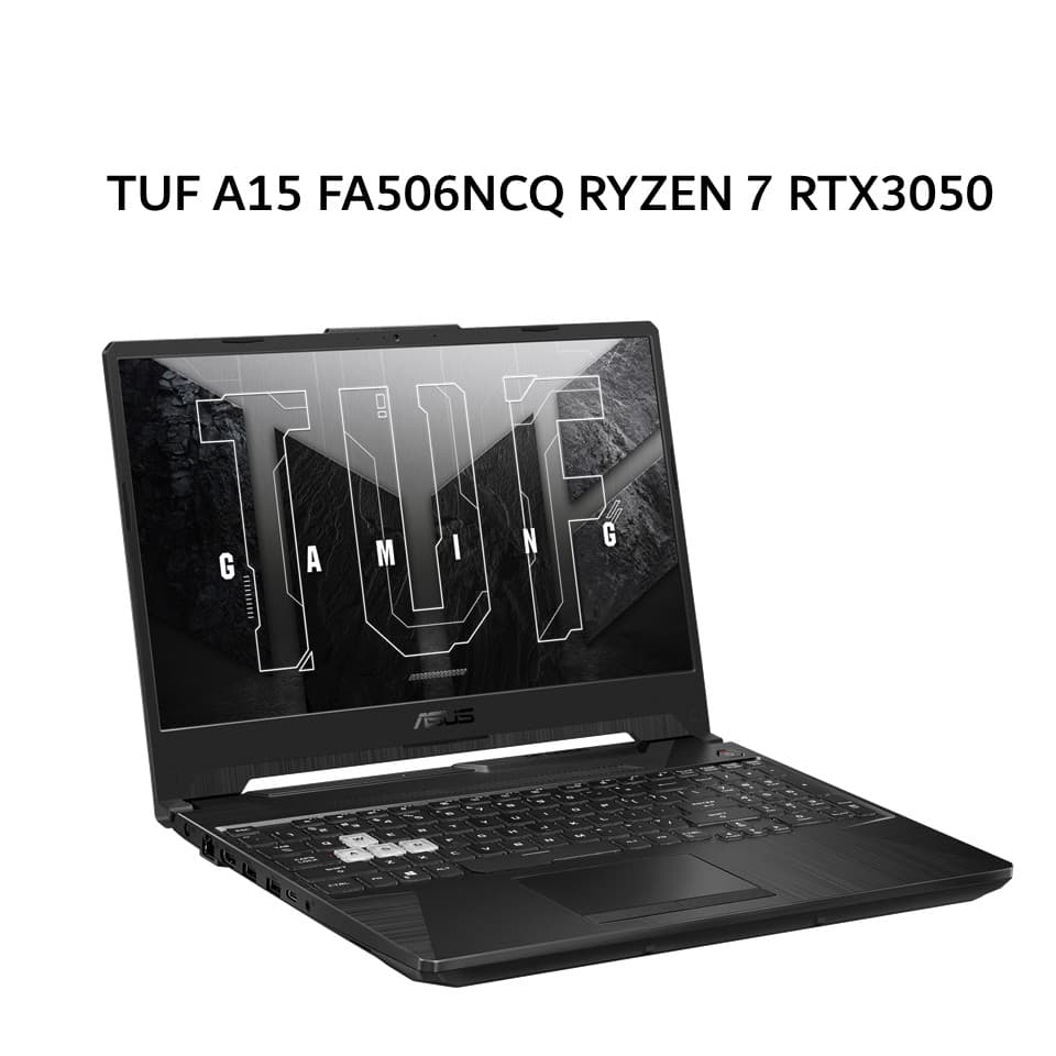 ASUS TUF A15 FA506NCQ RYZEN 7 170 RTX3050 4GB/ 8GB 512GB W11+OHS+M365B 15.6FHD IPS BLK -R735B1T-HM