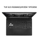 ASUS TUF A15 FA506NCQ RYZEN 7 170 RTX3050 4GB/ 8GB 512GB W11+OHS+M365B 15.6FHD IPS BLK -R735B1T-HM - Image 1