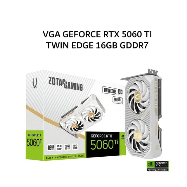 ZOTAC VGA GEFORCE RTX 5060 TI TWIN EDGE OC WHITE ED 16GB GDDR7 3Y