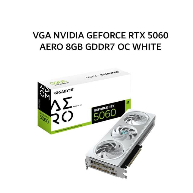 GIGABYTE VGA NVIDIA GEFORCE RTX 5060 AERO 8GB GDDR7 OC WHITE 3Y
